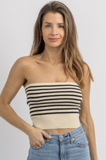 EMERSON NAVY STRIPED TUBE TOP