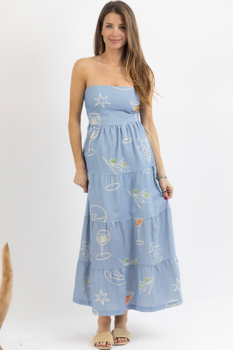 ESME STRAPLESS MAXI DRESS