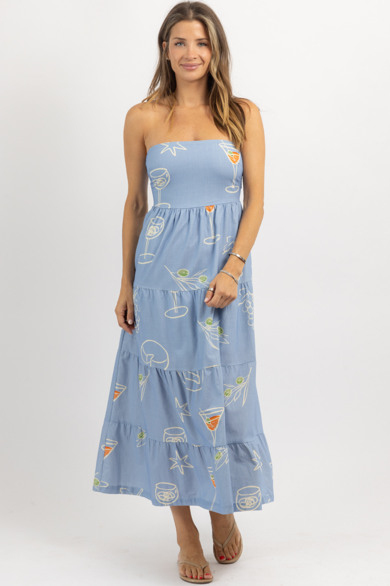 ESME STRAPLESS MAXI DRESS