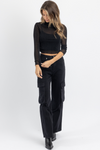 EYE CANDY BLACK SHIMMER TOP