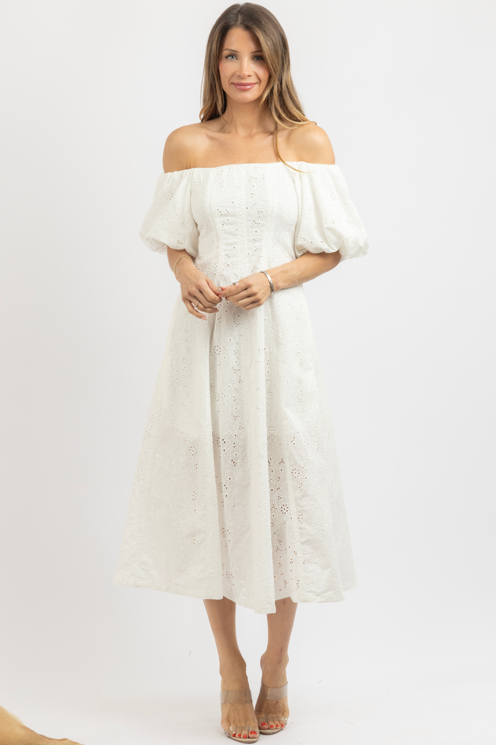 WILSON EYELET DRESS