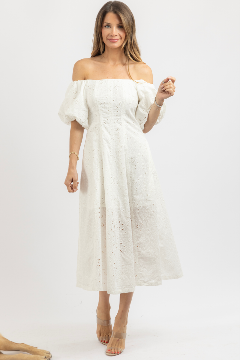 WILSON EYELET DRESS