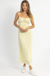 EMMY YELLOW FLORAL MIDI DRESS *BACK IN STOCK*