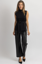 JAZZY FAUX LEATHER FLARE PANT *RESTOCK COMING SOON*