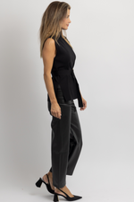 JAZZY FAUX LEATHER FLARE PANT *RESTOCK COMING SOON*