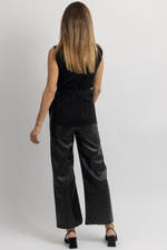 JAZZY FAUX LEATHER FLARE PANT *RESTOCK COMING SOON*