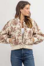 GARDENER IVORY BOMBER JACKET