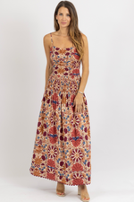 KARA SMOCK MAXI DRESS
