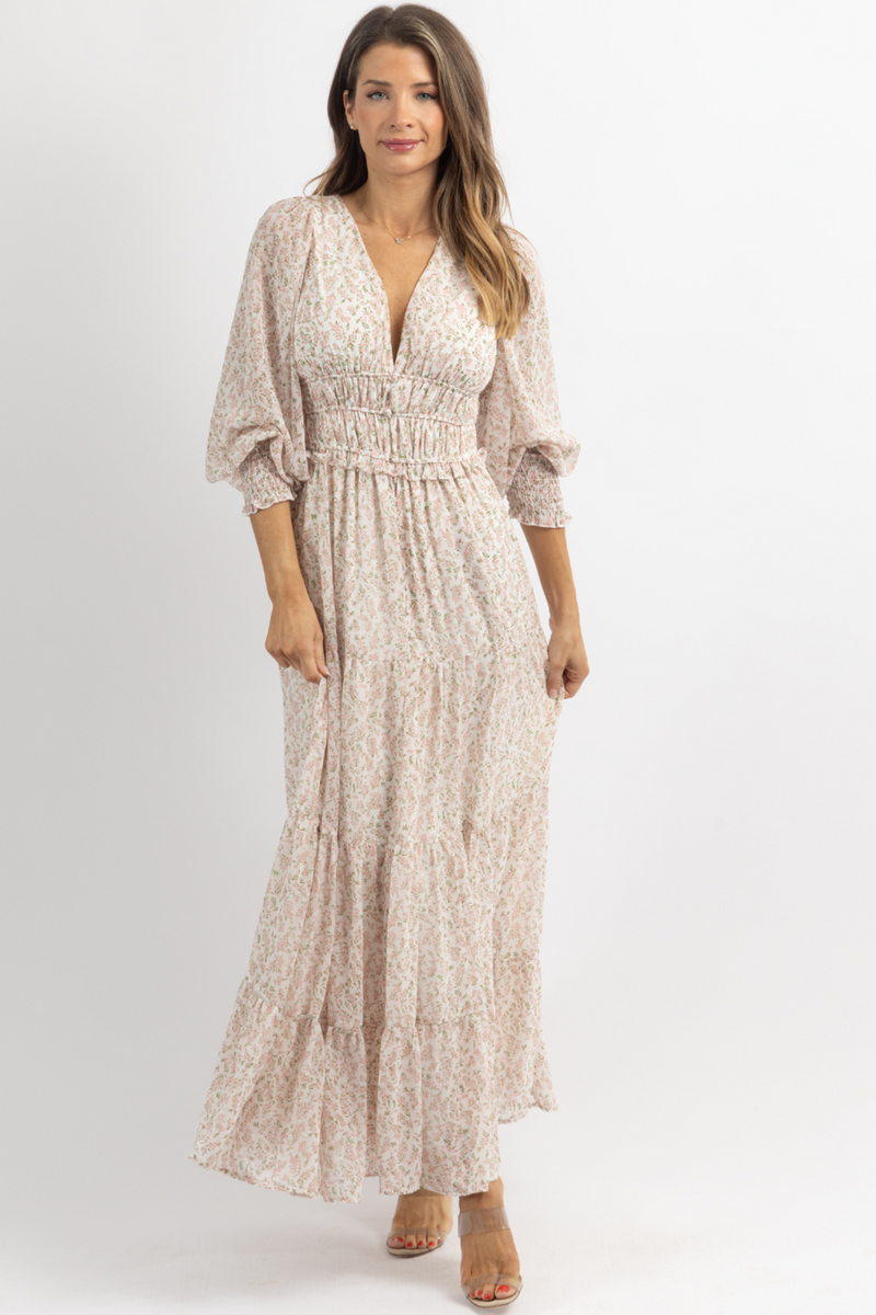 FOREVERMORE FLORAL MAXI DRESS