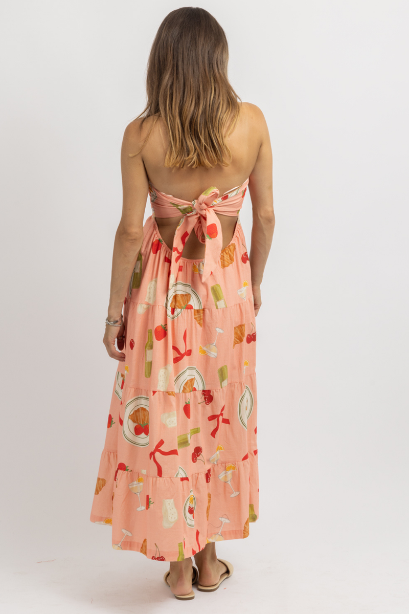 FRENCH 75 STRAPLESS MAXI DRESS