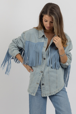 FRINGE OUT DENIM JACKET