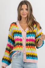 GEORGIE MULTICOLOR KNIT CARDI