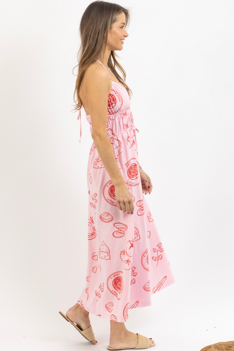 GIRL DINNER PINK MAXI DRESS