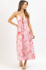 GIRL DINNER PINK MAXI DRESS