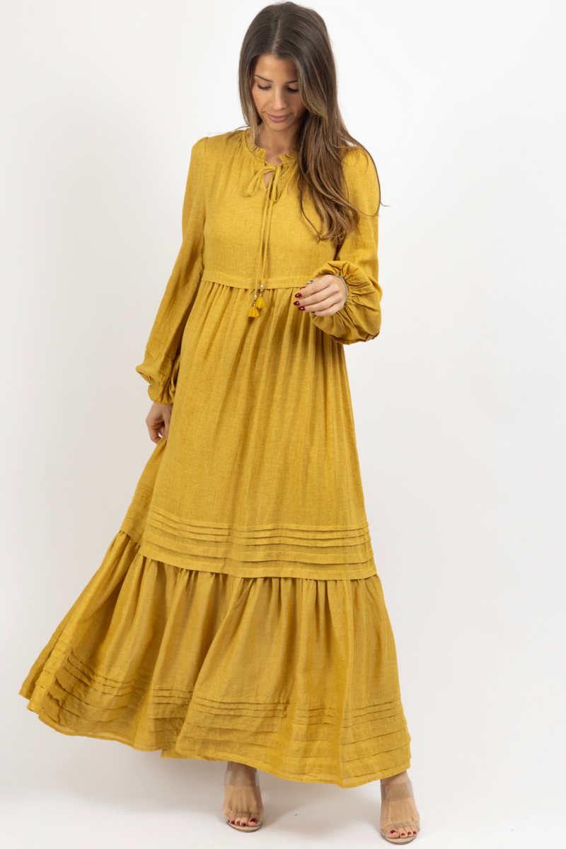 GLIMMER GOLDEN MAXI DRESS