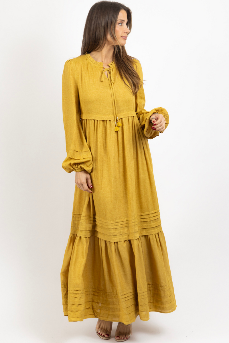 GLIMMER GOLDEN MAXI DRESS