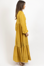 GLIMMER GOLDEN MAXI DRESS