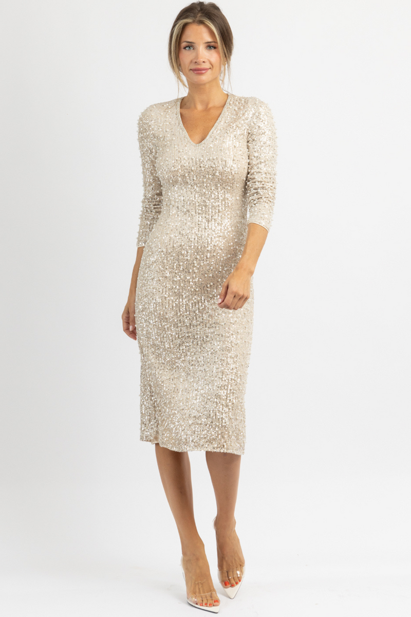 GOETZ GLITZ MIDI DRESS