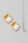 PRINCE PEARL + GOLD STUD EARRING