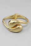GOLD TEARDROP CUFF