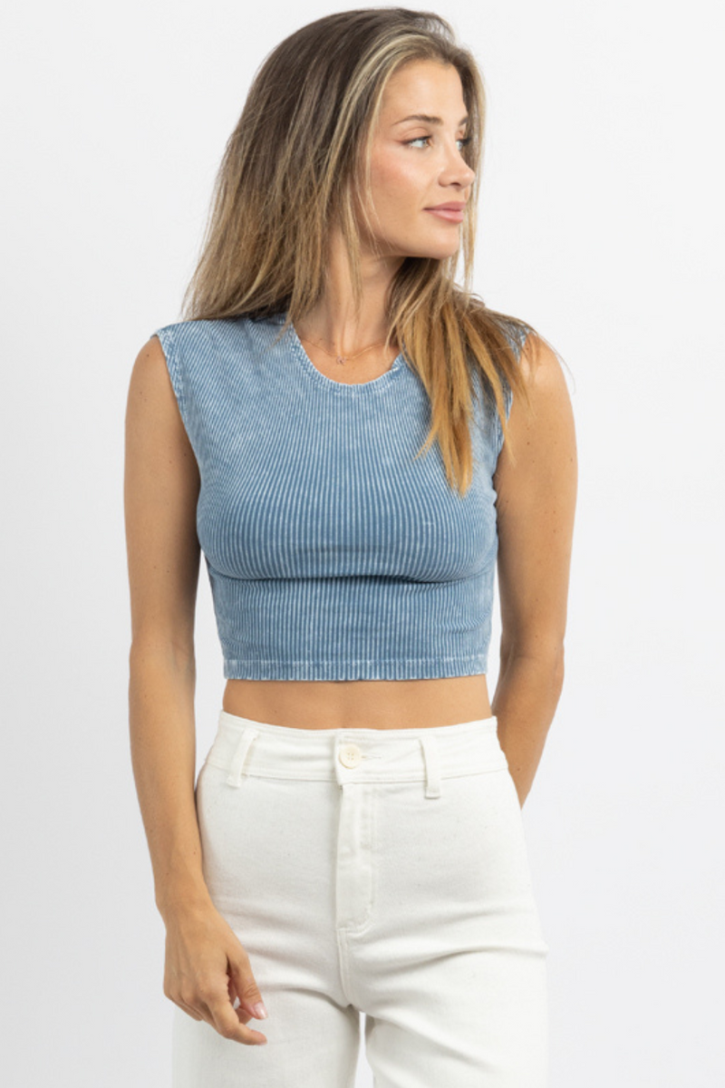 GOOD TO GO AZUR CROP TOP *BACK IN STOCK*