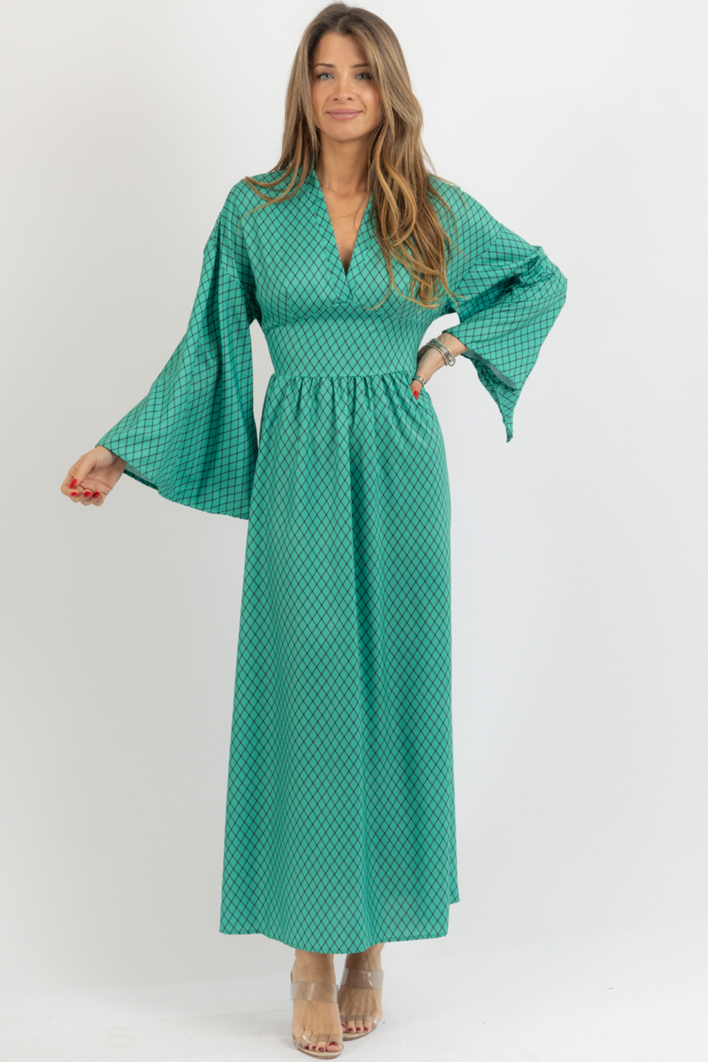 MAVEN GREEN MAXI DRESS