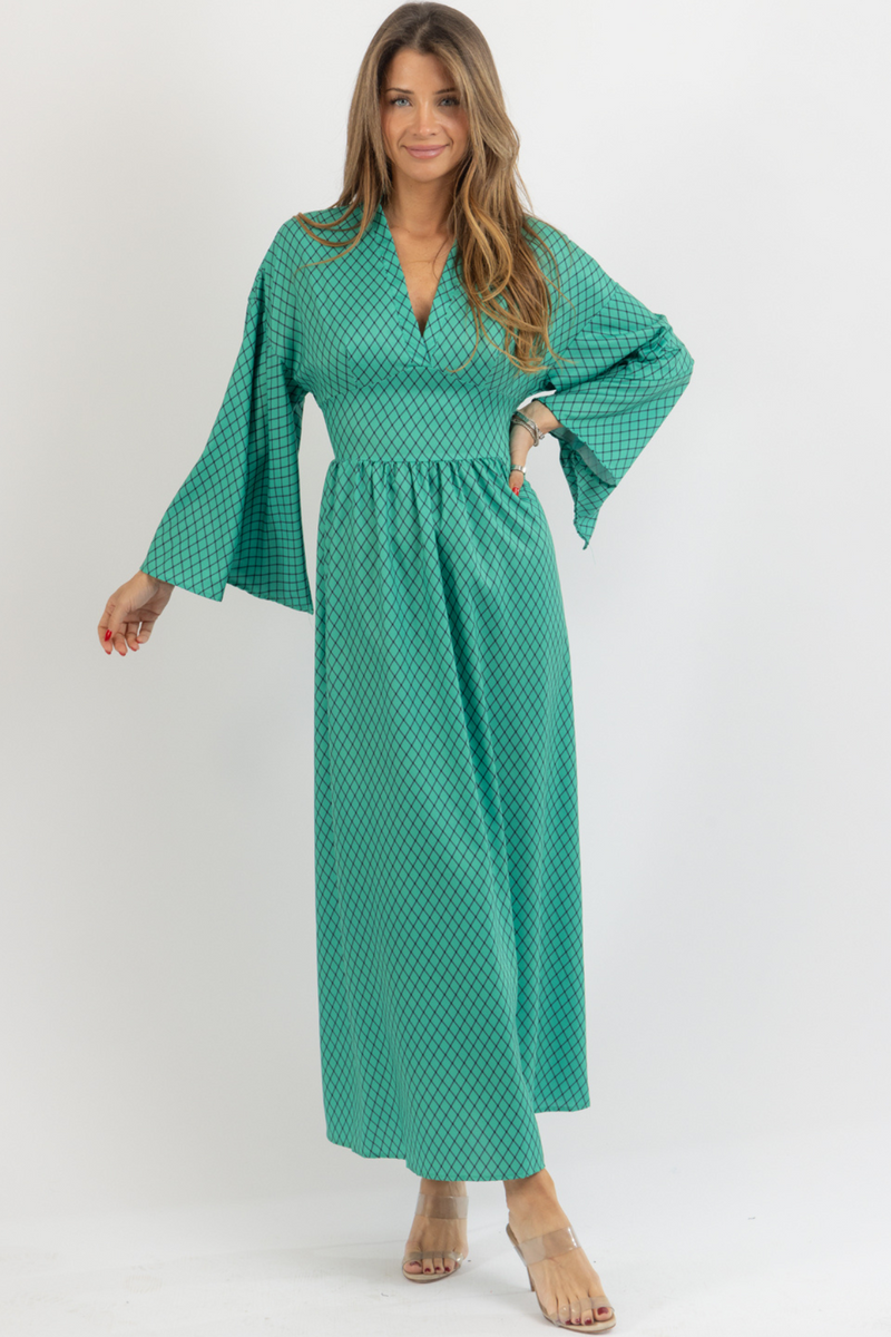 MAVEN GREEN MAXI DRESS