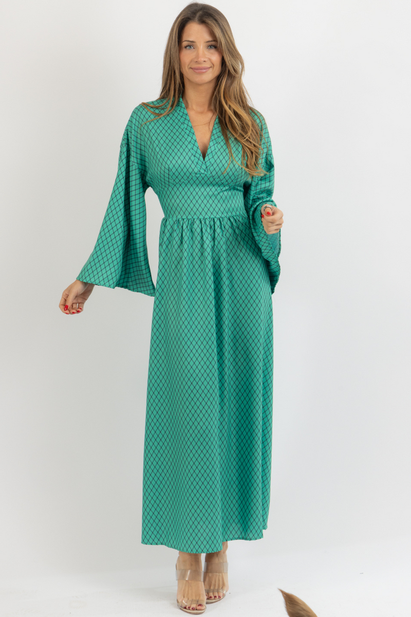 MAVEN GREEN MAXI DRESS