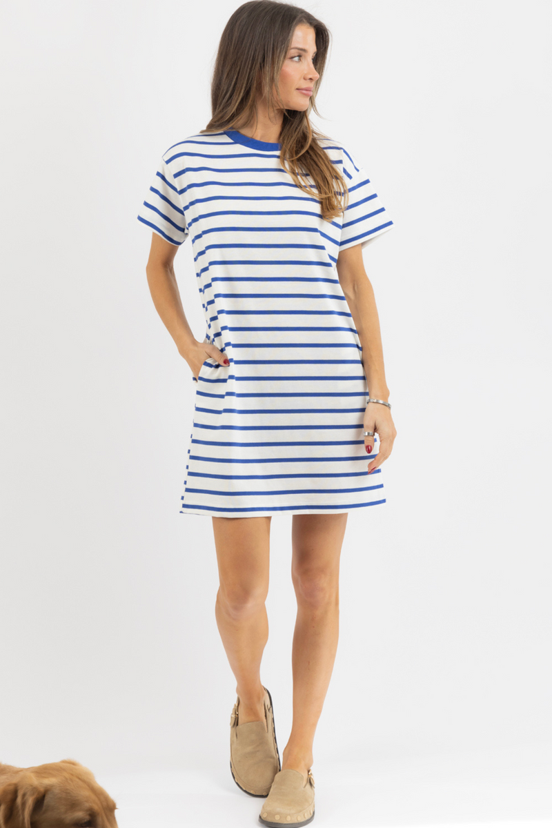 HADLEY BLUE TSHIRT DRESS