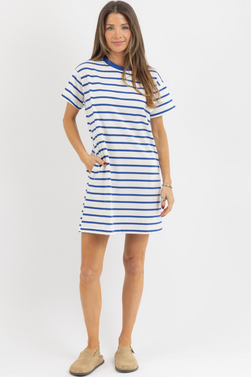 HADLEY BLUE TSHIRT DRESS