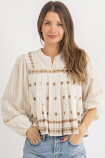 HANNA EMBROIDERED BLOUSE