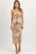 AMELIA SEQUIN TUBE MIDI DRESS