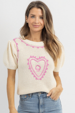 HEART OF HEARTS PINK TOP
