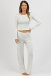 POINTELLE HEART PANT SET