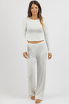 POINTELLE HEART PANT SET