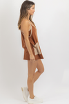 HOT SHOT SOLID CAMEL SKORT DRESS