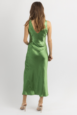 BALI GREEN SLIT DRESS
