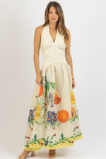 DAHLIA HALTER MAXI DRESS