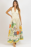 DAHLIA HALTER MAXI DRESS