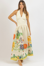 DAHLIA HALTER MAXI DRESS