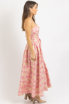 JAIDA PINK JACQUARD DRESS