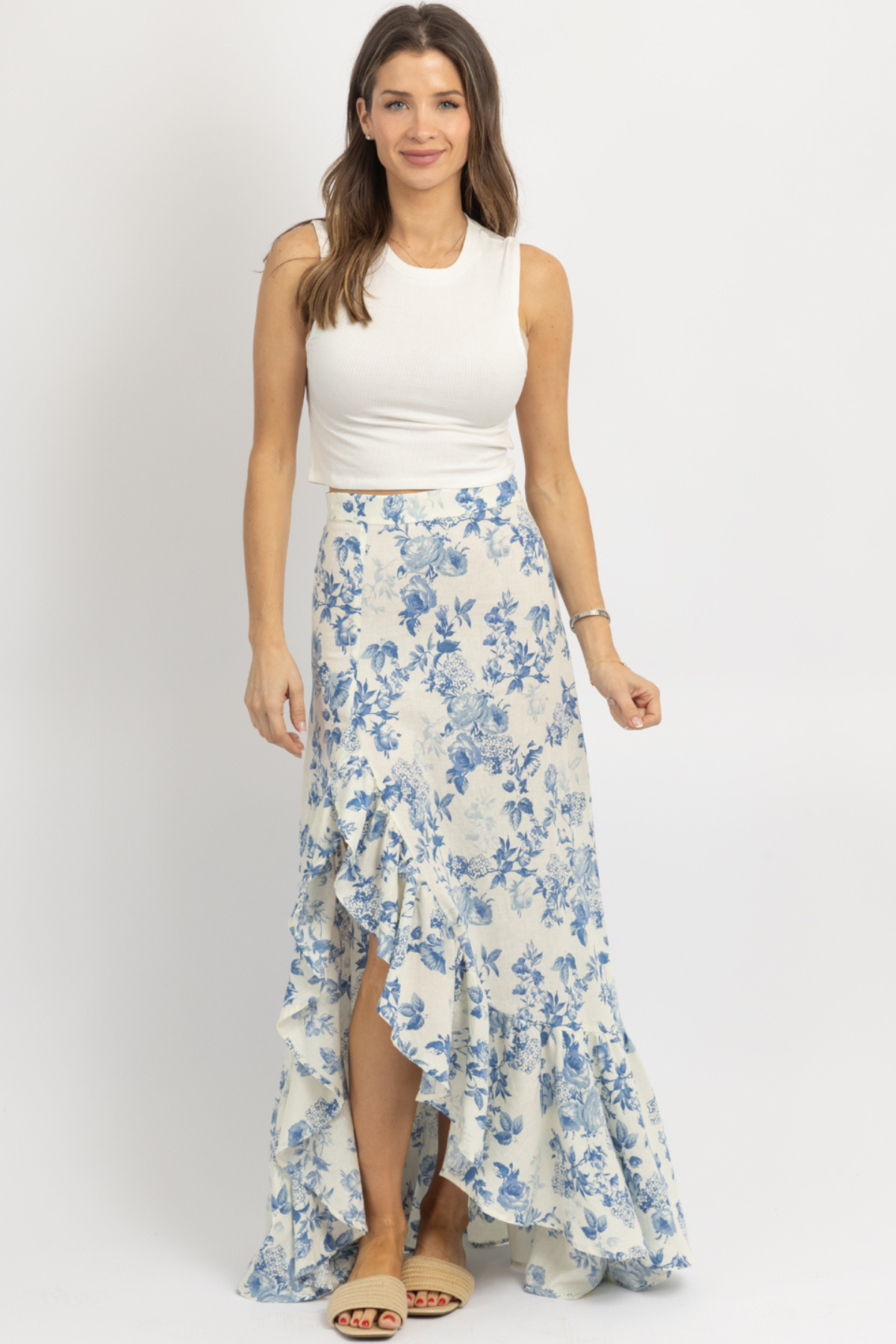 JENNI FLORAL MAXI SKIRT – L'ABEYE