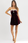 JOSIE VELVET MINI DRESS