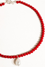 JOYEUX RED BEADED NECKLACE