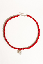 JOYEUX RED BEADED NECKLACE