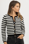 JULIET BLACK BUTTON CARDIGAN