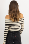 JUPITER CREAM OFF SHOULDER TOP