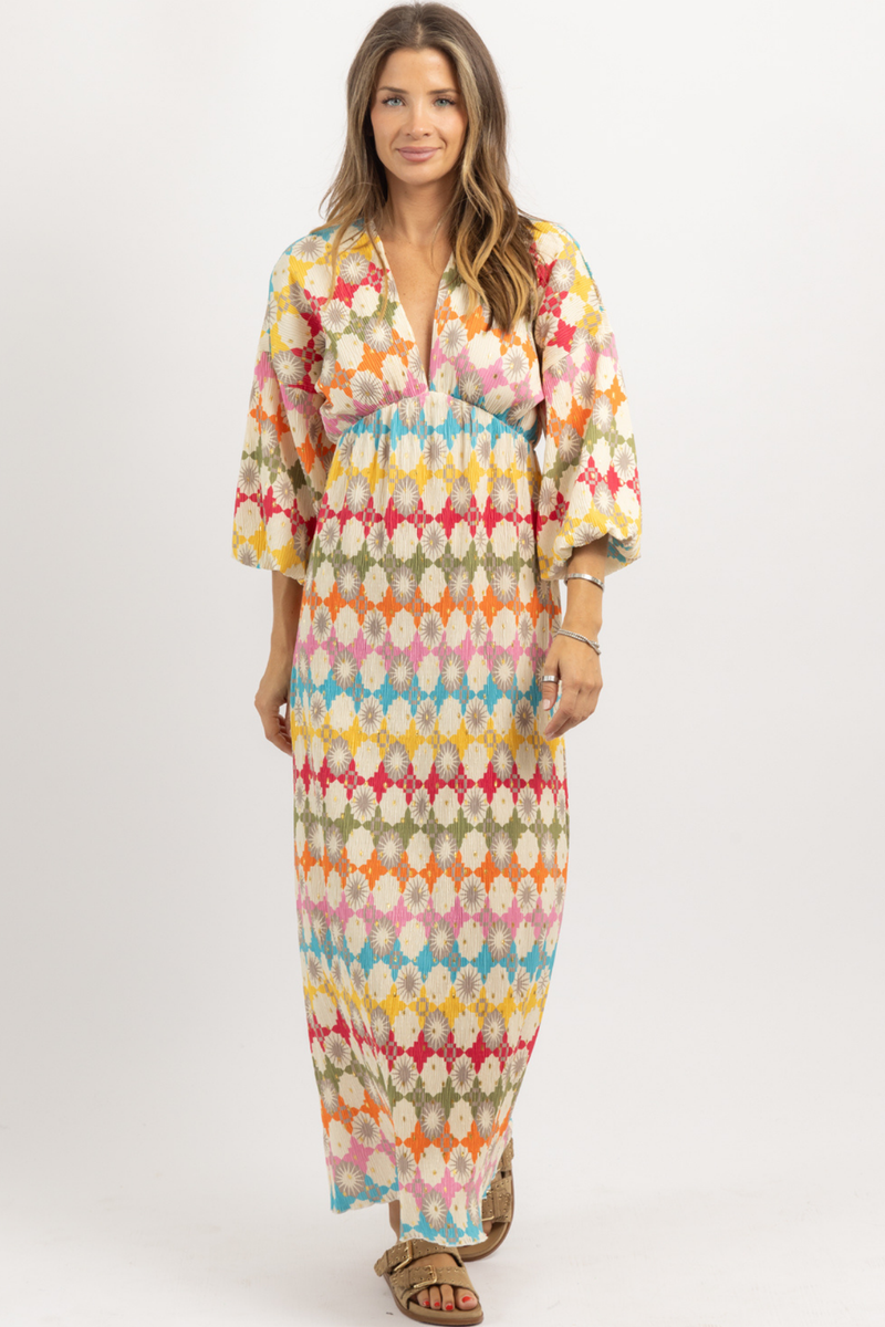 KATANA MULTICOLOR MAXI DRESS