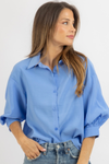 KATIE BLUE BLOUSE