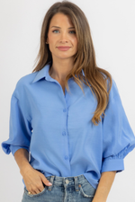 KATIE BLUE BLOUSE